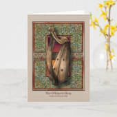 Offogerty Harp Wenskaart Kaart (Gele Bloem)