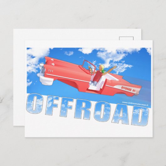 Offroad - 01 briefkaart (Voorkant / Achterkant)