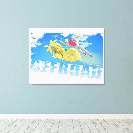 Offroad - 02 canvas afdruk (Insitu (Houten vloer))