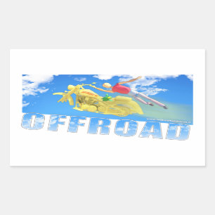Offroad - 02 rechthoekige sticker