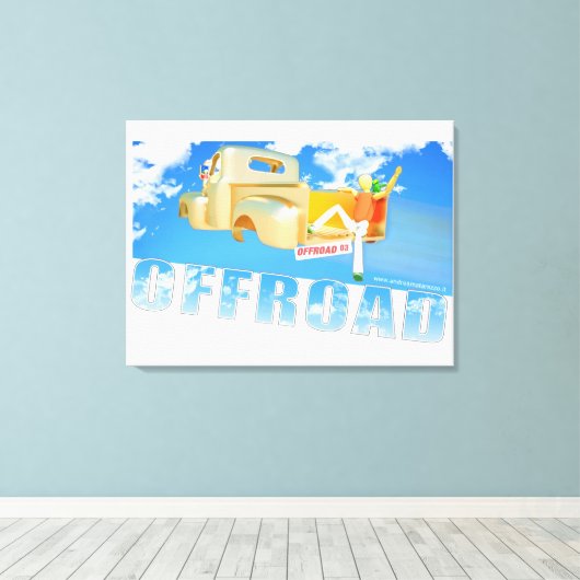 Offroad - 03 canvas afdruk (Insitu (Houten vloer))