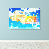 Offroad 03 canvasafdruk canvas afdruk (Insitu (Houten vloer))