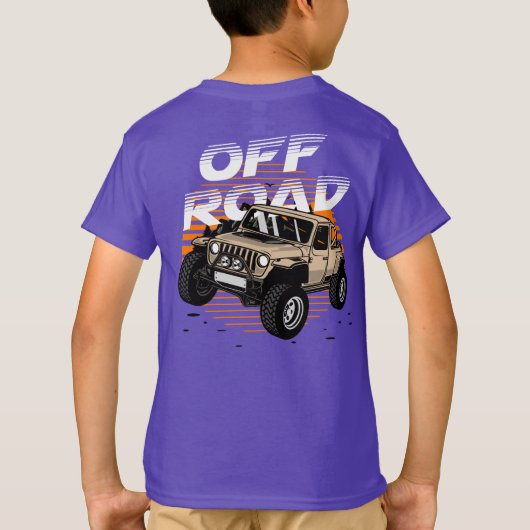 Offroad 4 X 4 Mountain Sunset T-shirt (Achterkant)
