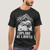 Offroad auto avontuur ontwerp t-shirt (Voorkant)