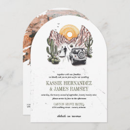 Offroad Canyon Couple Wedding Kaart