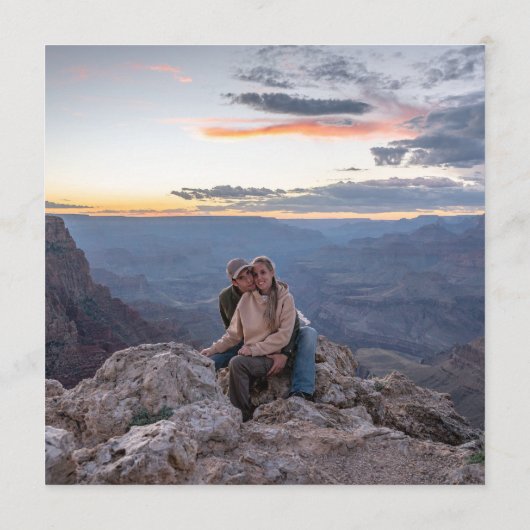 Offroad Canyon Couple Wedding Menu (Achterkant)