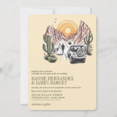 Offroad Canyon Paar Bruiloft Kaart (Voorkant)