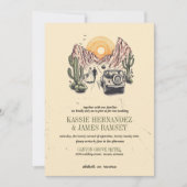 Offroad Canyon Paar Bruiloft Kaart (Voorkant)