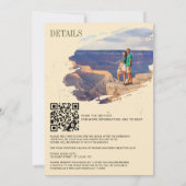Offroad Canyon Paar Bruiloft Kaart (Achterkant)