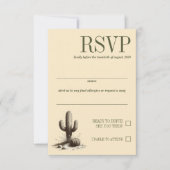 Offroad Canyon Paar Bruiloft RSVP Kaartje (Voorkant)