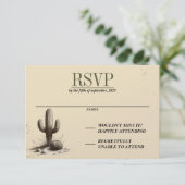 Offroad Canyon Paar RSVP Kaartje (Staand voorkant)