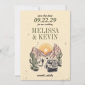 Offroad Canyon Paar Save The Date (Voorkant)