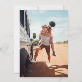 Offroad Canyon Paar Save The Date (Achterkant)