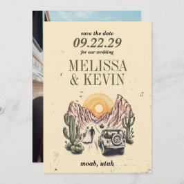 Offroad Canyon Paar Save The Date