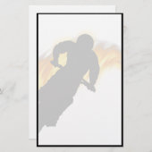 OffRoad Dirt Bike met Flames Briefpapier (Voorkant / Achterkant)