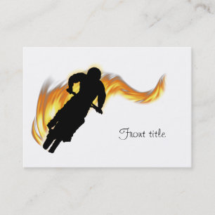 OffRoad Dirt Bike met Flames Visitekaartje