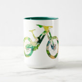 Offroad Downhill Sport Xtreme Waterverf Kunst Mok (Midden)