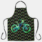 Offroad Downhill Sport Xtreme Waterverf Kunst Schort (Voorkant)