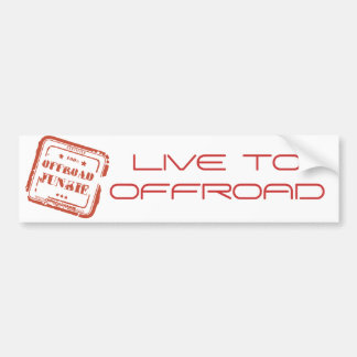 Offroad Junkie-Bumpersticker - Live naar offroad Bumpersticker