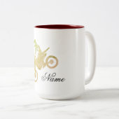 Offroad motcross tweekleurige koffiemok (Voorkant rechts)