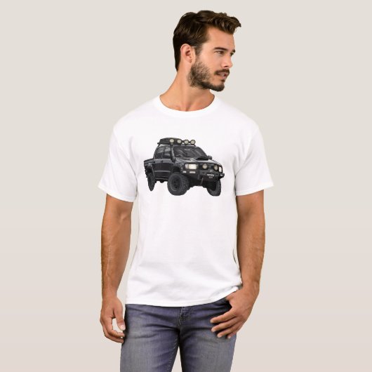 Offroad Toyota Hilux T-shirt (Voorkant volledig)