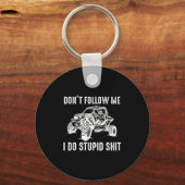 Offroad Utv Grappige Sxs Volg Me Niet Ik Doe Stud Sleutelhanger (Voorkant)