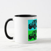 Offroad voertuig pop art mok (Links)