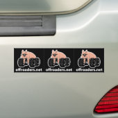Offroader Hedmark - 3 webzwart Bumpersticker (Op auto)