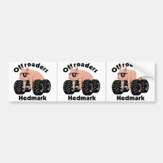 Offroaders Hedmark - 3 Logo wit Bumpersticker