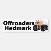 Offroaders Hedmark - Bumpersticker wit (Voorkant)