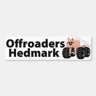 Offroaders Hedmark - Bumpersticker wit
