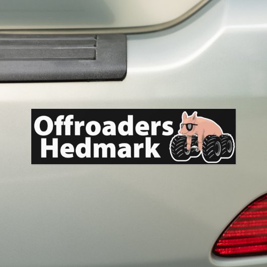 Offroaders Hedmark - Bumpersticker zwart (Op auto)