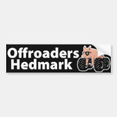 Offroaders Hedmark - Bumpersticker zwart (Voorkant)