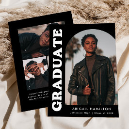 Offset Arch Black 4 Photo Afstuderen Aankondiging