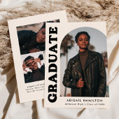 Offset Arch Cream 4 Photo Afstuderen Aankondiging