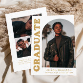 Offset Arch Gold 4 Photo Afstuderen Aankondiging