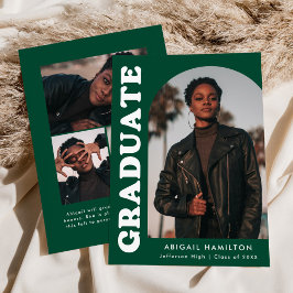 Offset Arch Green 4 Photo Afstuderen Aankondiging