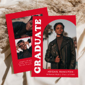 Offset Arch Red 4 Foto Afstuderen Aankondiging