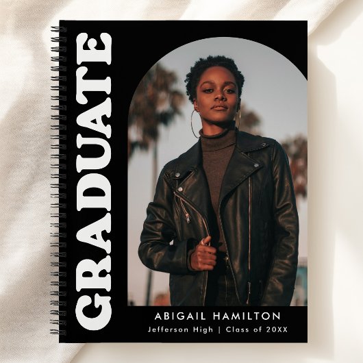 Offset Arch Zwart Foto Afstuderen Gastboek Notitieboek