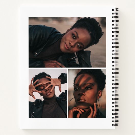 Offset Arch Zwart-wit Afstuderen gastenboek Notitieboek (Achterkant)