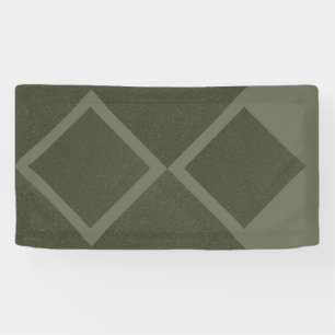 Offset Dubbele Diamant Groene Banner