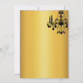 Offset Grand Ballroom Birthday Invitation gold Kaart (Achterkant)