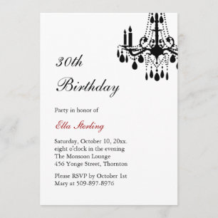 Offset Grand Ballroom Birthday Invitation (wit) Kaart