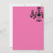 Offset Grand Ballroom Birthday Invite (fuchsia) Kaart (Achterkant)