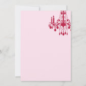 Offset Grand Ballroom Birthday Uitnodiging (rood) (Achterkant)