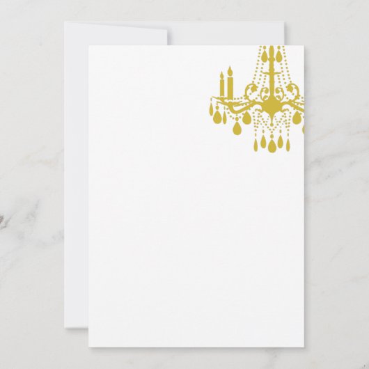 Offset Grand Ballroom Verjaardag Uitnodiging (goud (Achterkant)