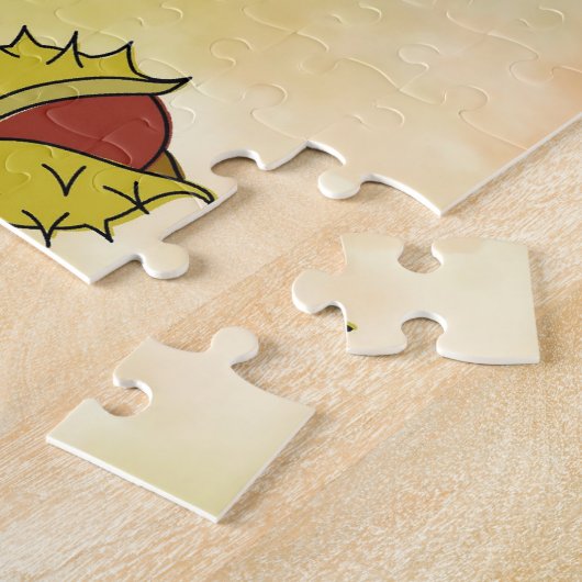 Offset herfst jigzaag legpuzzel (Zijkant)