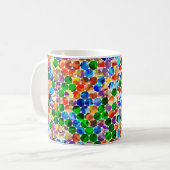 Offset Hexagons Swirl 11oz-Mok Koffiemok (Voorkant links)
