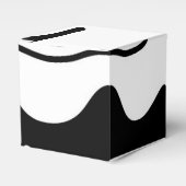 Offset kamer: Abstract zwart, wit & rood Bedankdoosjes (Voorkant Zijde)