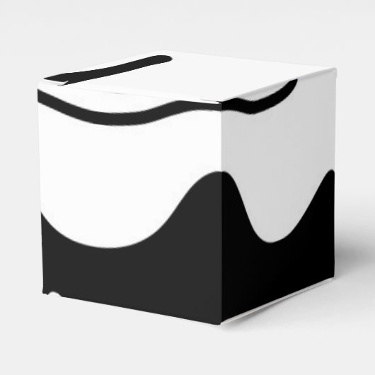 Offset kamer: Abstract zwart, wit & rood Bedankdoosjes (Voorkant Zijde)